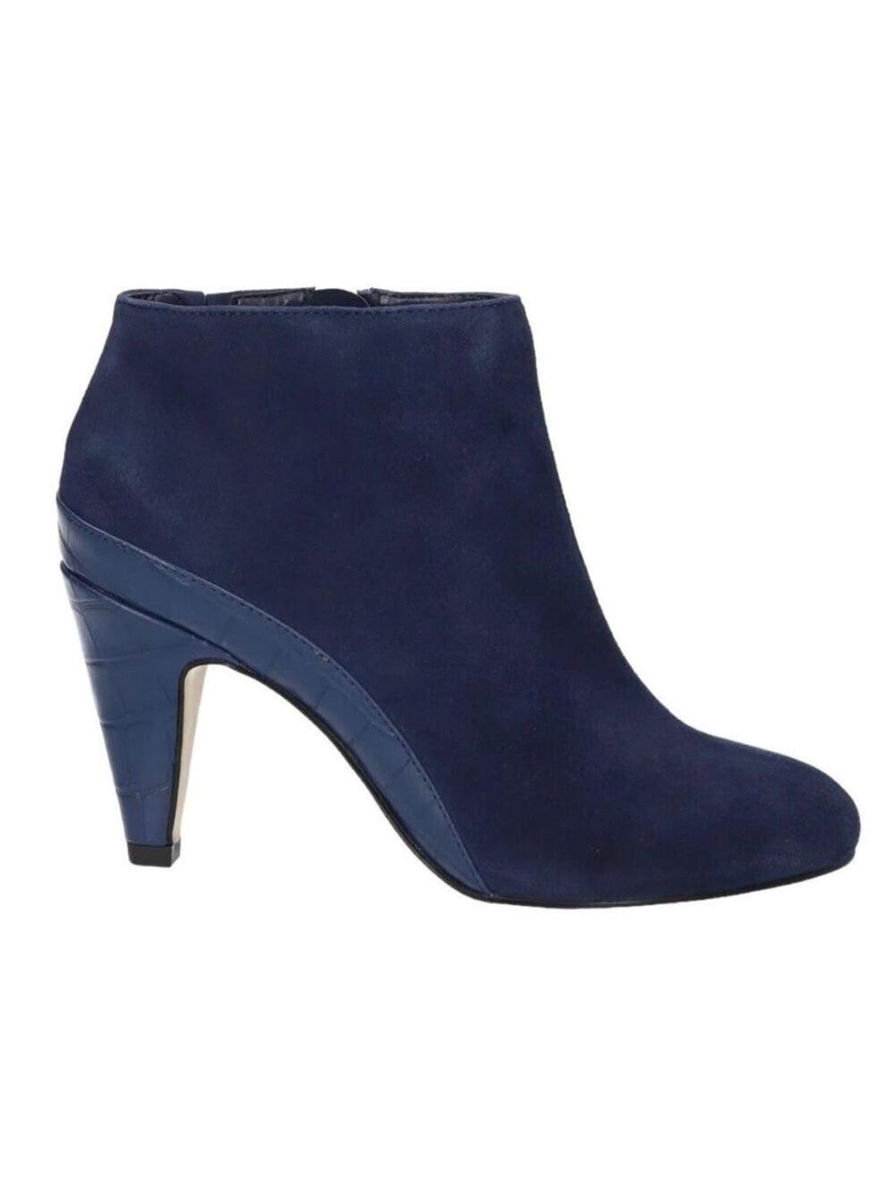 Bella Vita Brennan Women’s Boot Navy Kid Suede Heeled Ankle Bootie - NWT